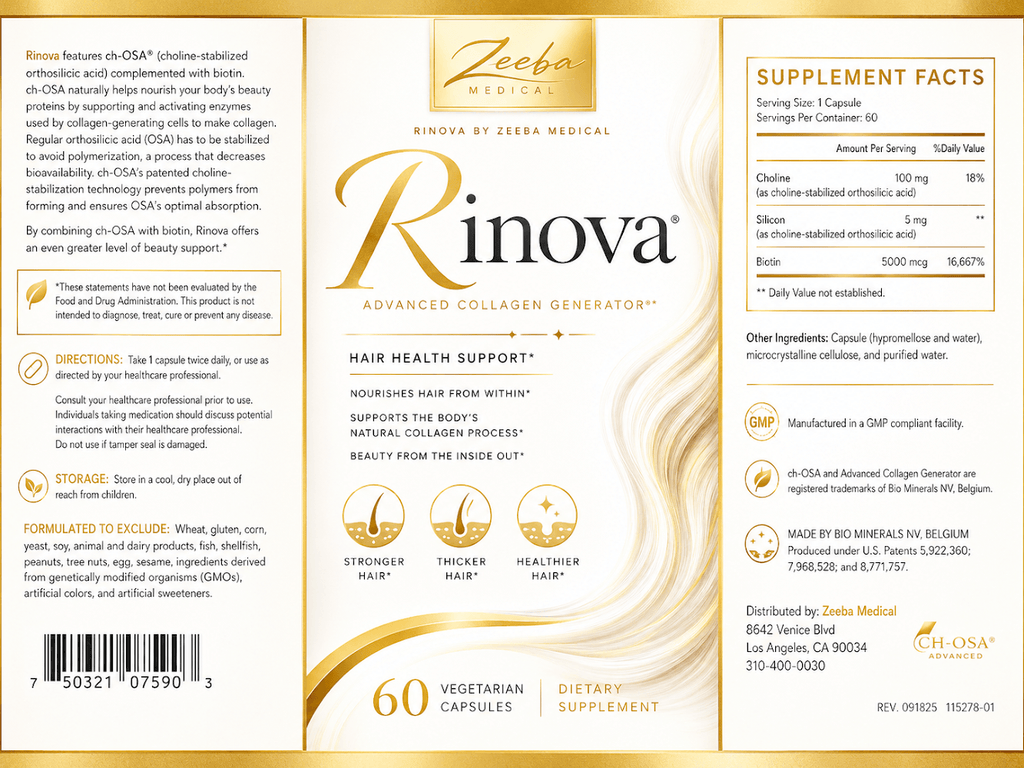 Rinova For Hair, Skin & Nails (Clinical Applications )